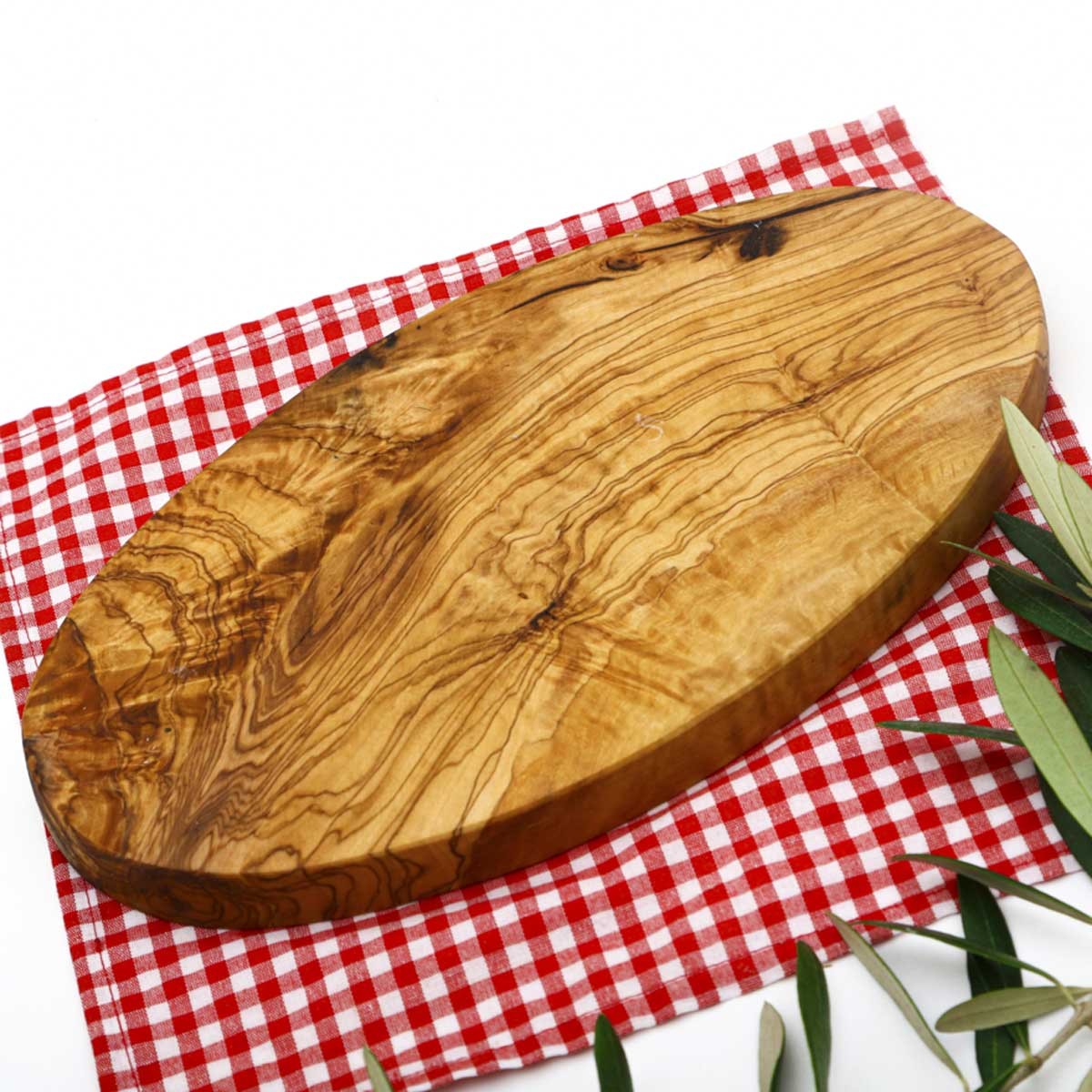 Planche ovale en bois d'olivier 26cm*15cm  - 2