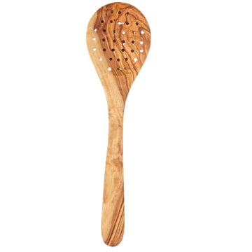Cuillère à trous en bois d’olivier
