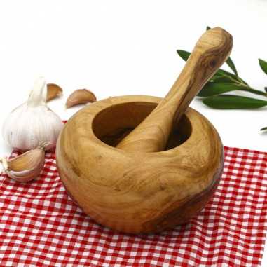 Olive Wood 12 cm Mortar and Pestle