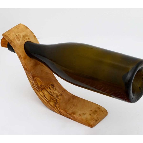 Olive Wood Wine Bottle Holder