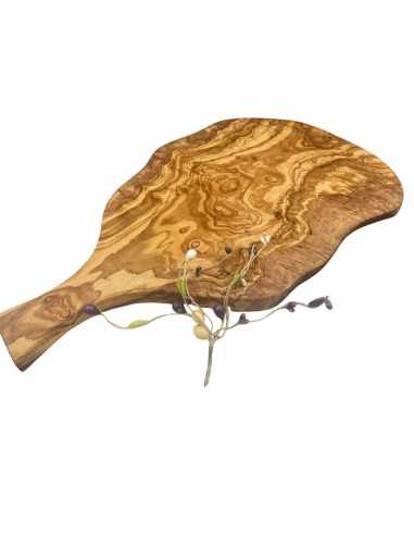 Natural Olive Wood Board with Handle