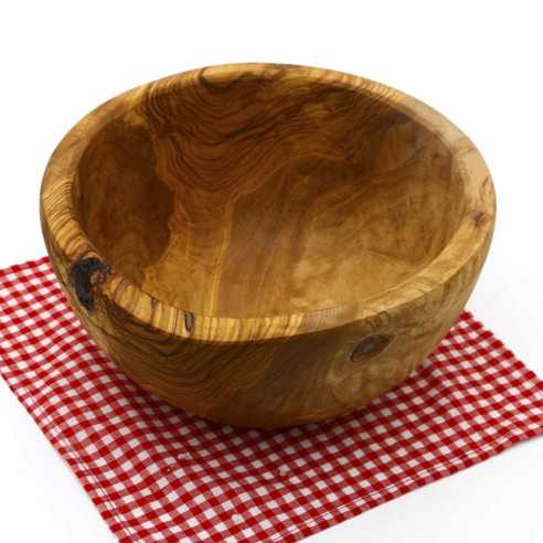 Round Olive wood bowl 14 cm
