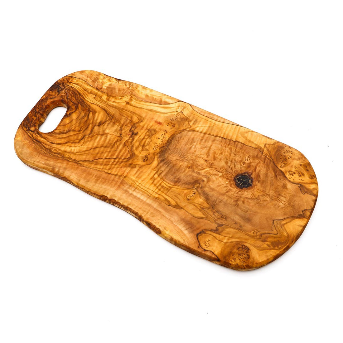 NEAPOLIS Planche Artisanale Bois D'Olivier - Planche à Découper Et Plateau Apéro 31-35 Cm