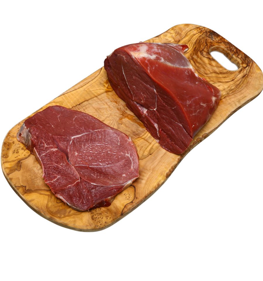 Schneidebrett aus Olivenholz mit Loch, 50-60 cm