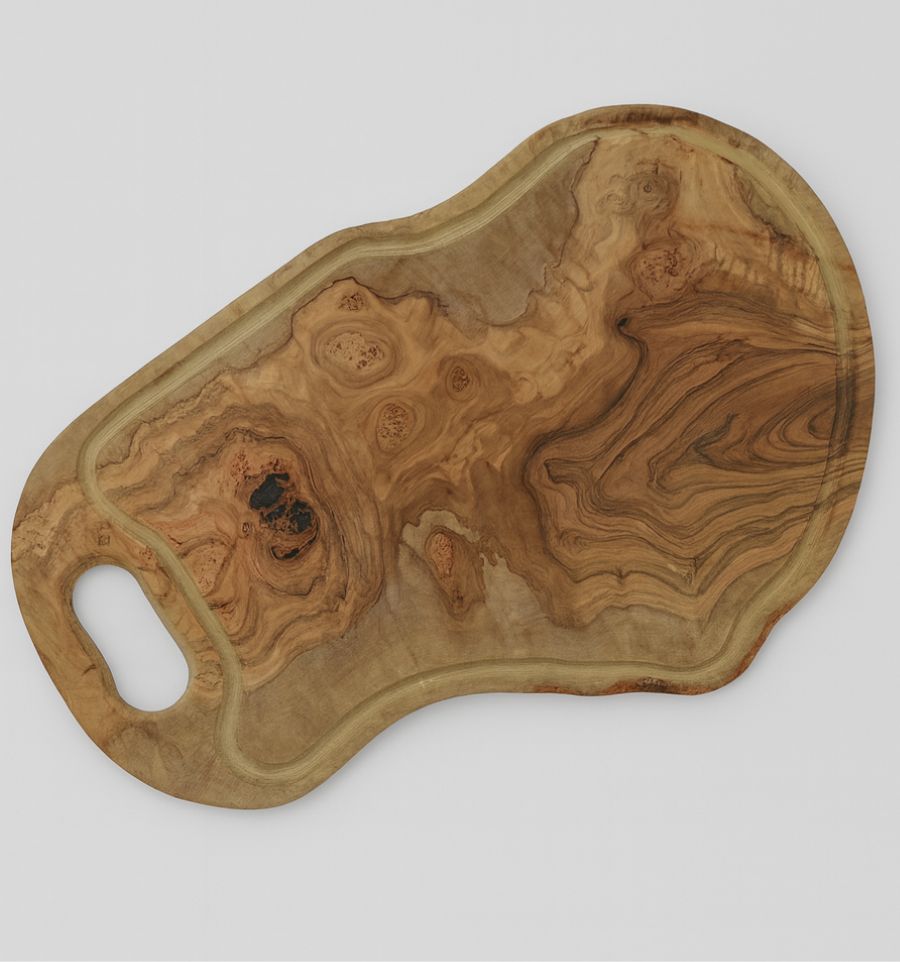 Handcrafted olive wood board
