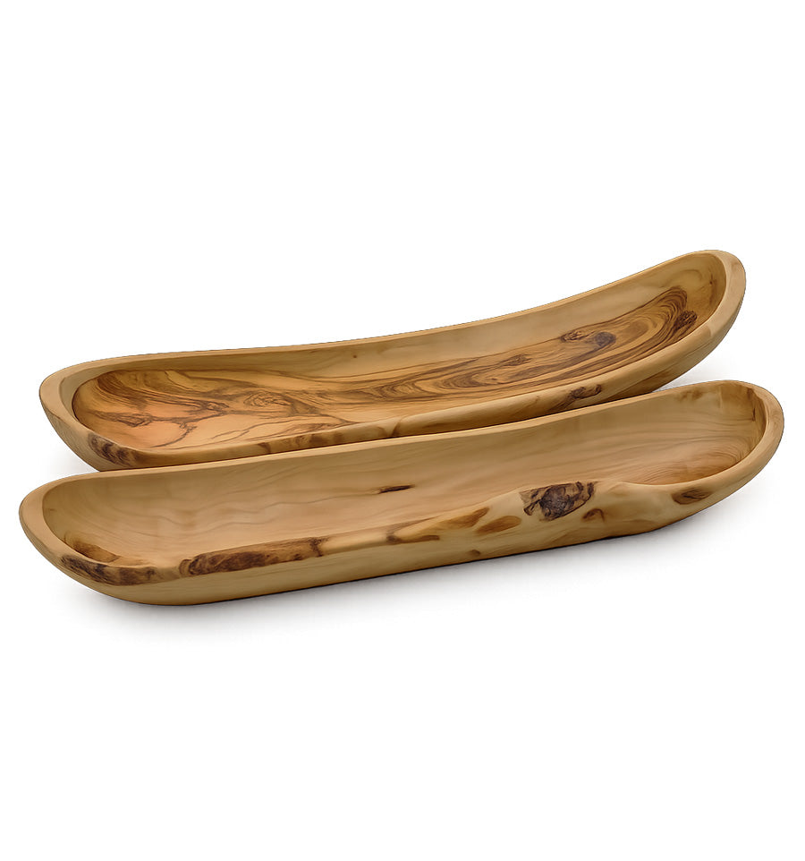 Corbeille à pain en bois d'olivier 40 cm